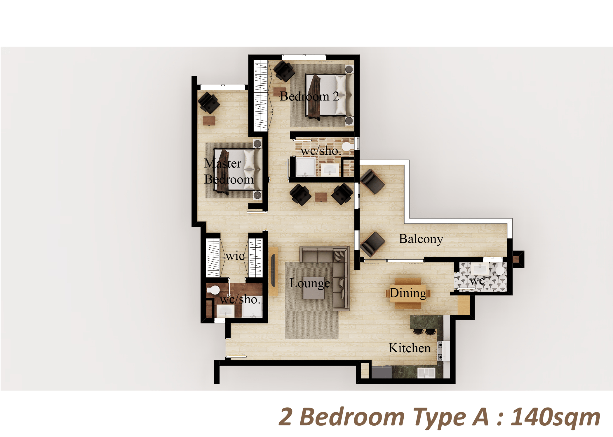 2 Bedroom type A