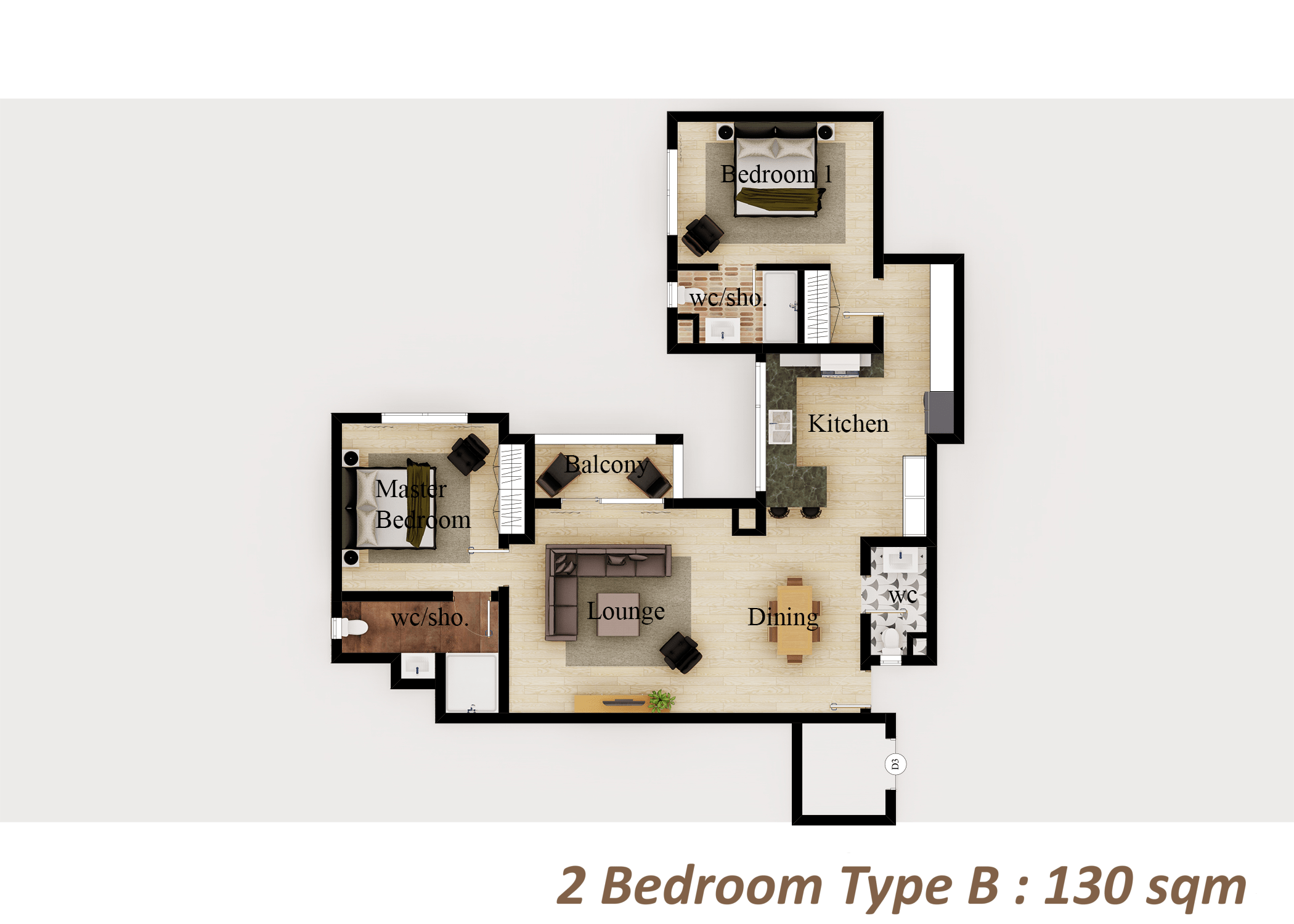 2 Bedroom Type B