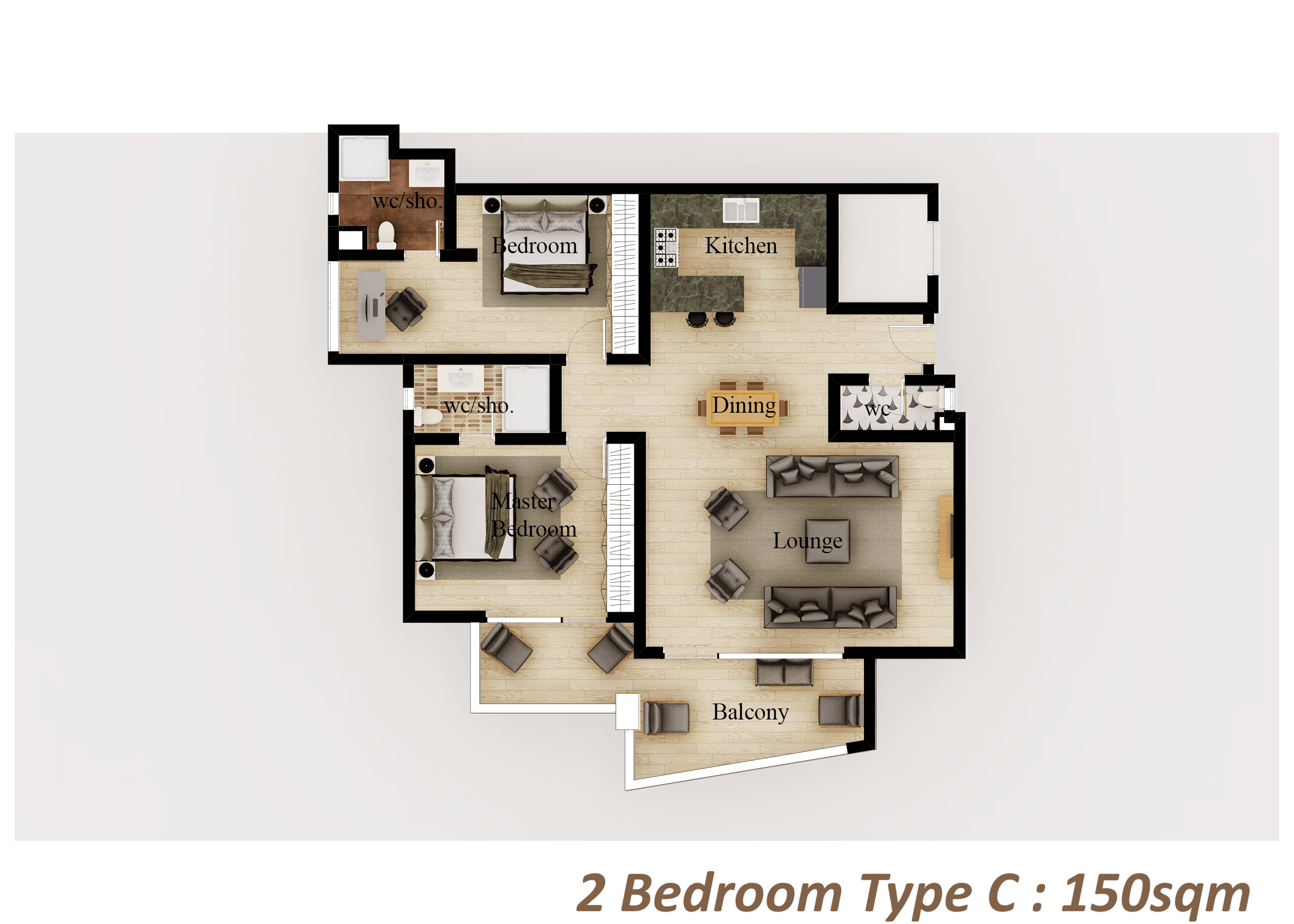 2 Bedroom Type C