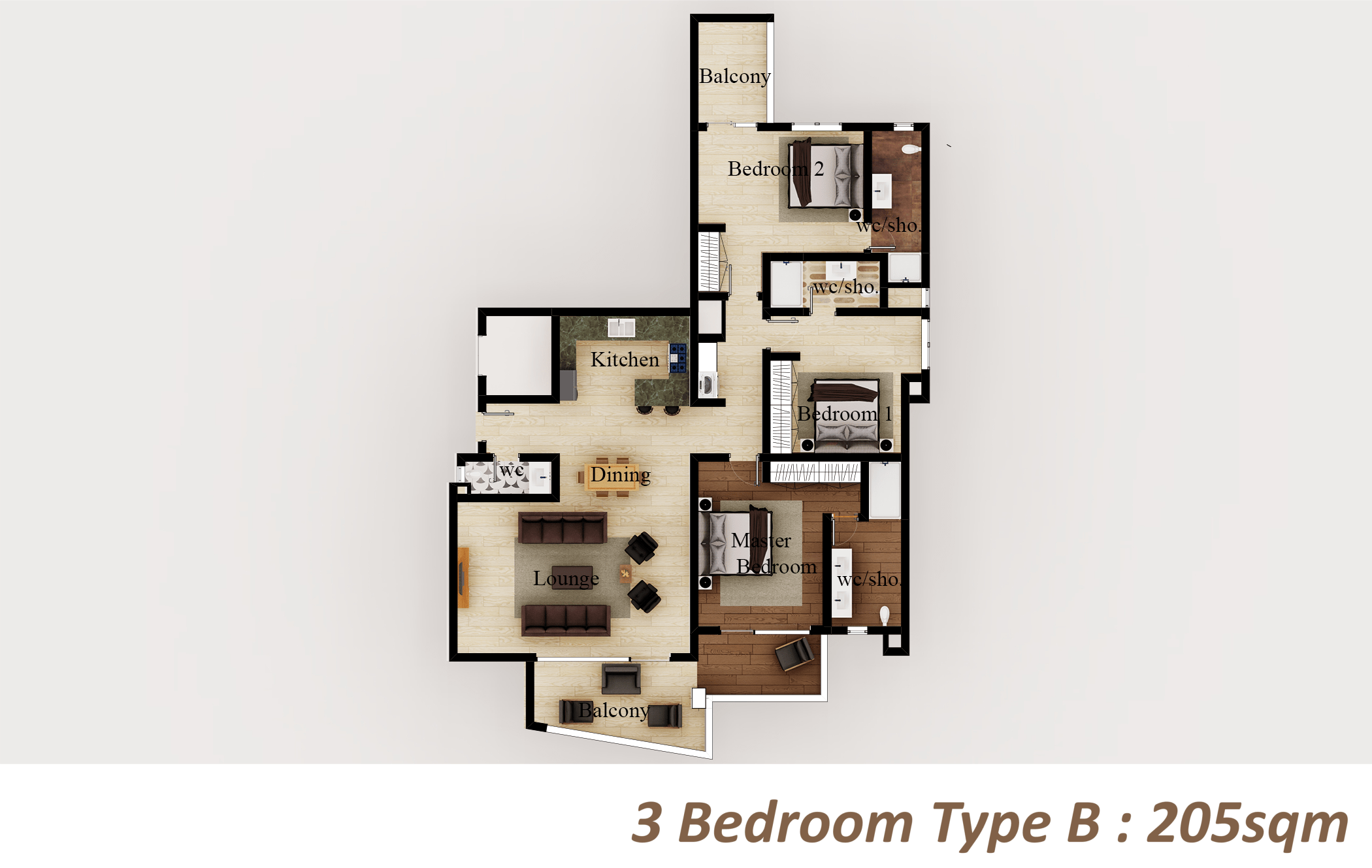 3 Bedroom Type B