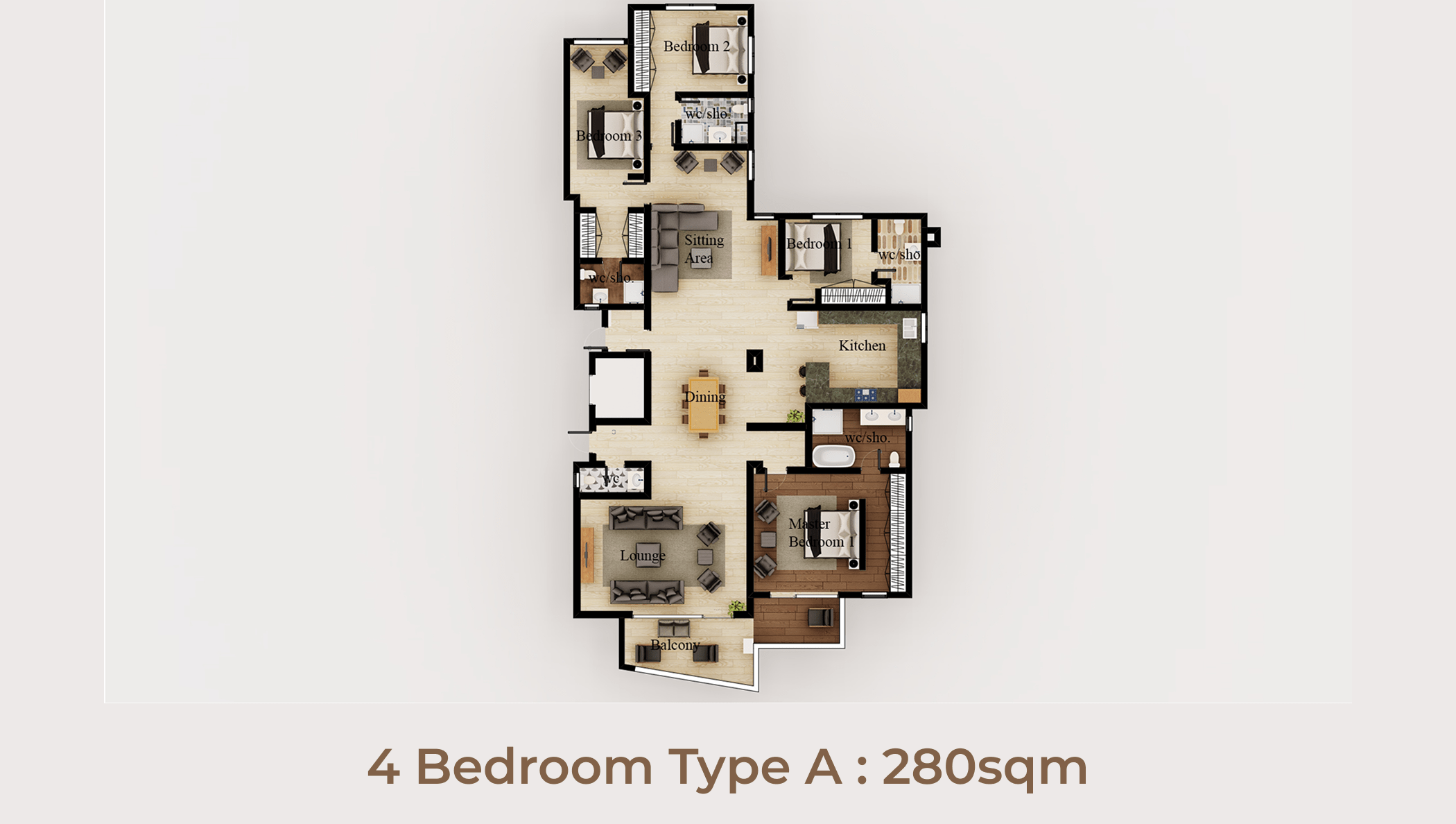 4 Bedroom type A 280sqm-min